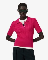 Pullover Runway mit Polokragen und Zopfmuster