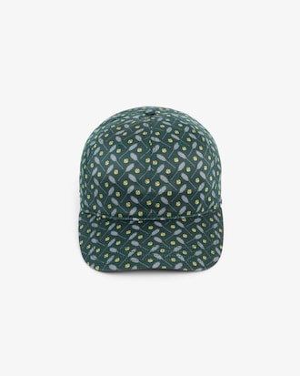 Cap aus Satin mit Krawattenakzent