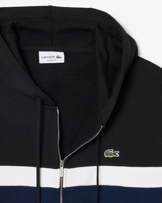 Hoodie mit Rei&szlig;verschluss und Colorblock-Design