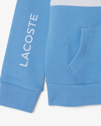 Hoodie mit Rei&szlig;verschluss und Colorblock-Design