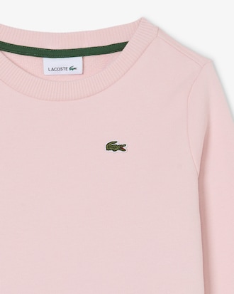Sweatshirt aus Fleece mit Rundhalsausschnitt