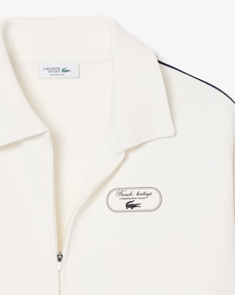 Sweatshirt Tennis Heritage mit Badge und Rei&szlig;verschluss