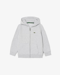 Hoodie aus Fleece mit Reißverschluss