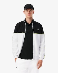 Tennis-Sweatshirt mit Reißverschluss und Colorblock-Design