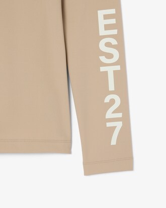 Lacoste x Wang Yibo Stretch-T-Shirt mit hohem Kragen