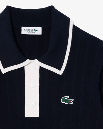 Dehnbarer Golf-Pullover mit Polokragen