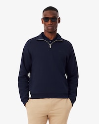 Sweatshirt aus schwerem Fleece mit Reißverschluss und hohem Kragen