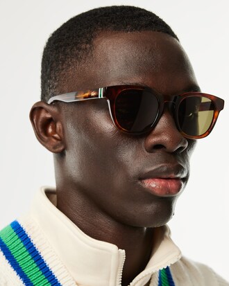 Ovale Acetat-Sonnebrille Ribbon