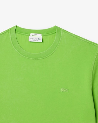 T-Shirt aus schwerer Baumwolle mit verwaschenem Effekt