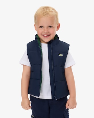 Ärmellose Daunenjacke aus Taft