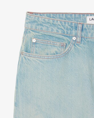 Straight Fit-Jeans aus Denim mit Landschaftsmotiv