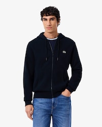 Hoodie aus Fleece mit Reißverschluss