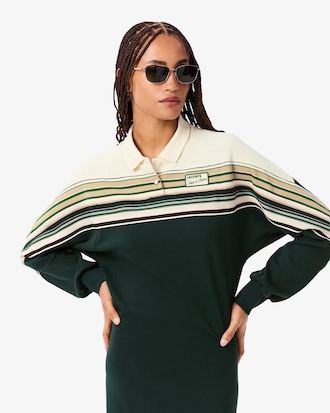 Französisches Slim Fit-Kleid aus Piqué
