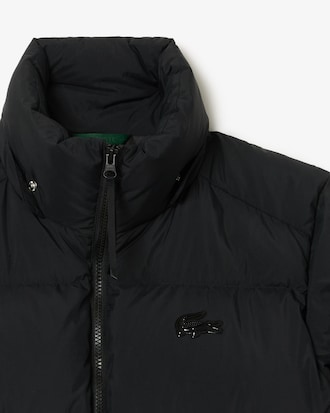 Relaxed Fit-Daunenjacken aus Wolle mit Kapuze