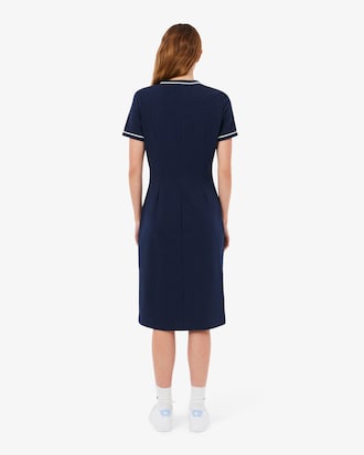 T-Shirt-Kleid mit Kontrasteinfassung aus Jersey