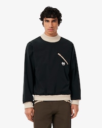 Archiv-Pullover mit hohem Kragen