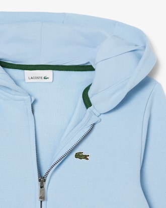 Unisex Hoodie aus Fleece mit Rei&szlig;verschluss