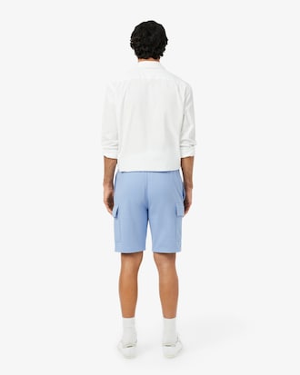 Cargo-Shorts aus Baumwollfleece