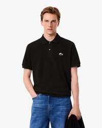 Classic Fit-Polohemd aus Piqué mit Krokodil und Landschaft