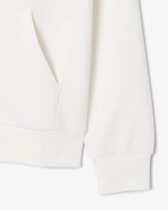 Hoodie aus Piqu&eacute; mit Rei&szlig;verschluss
