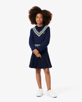Kleid aus Fleece mit langen Ärmeln
