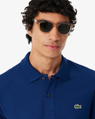 Slim Fit-Polohemd L.12.12 aus Piqu&eacute;