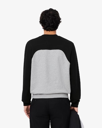 Sweatshirt aus Baumwollfleece, mit Colorblock-Design
