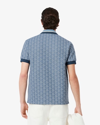 Classic Fit-Polohemd mit Monogramm aus Jacquard
