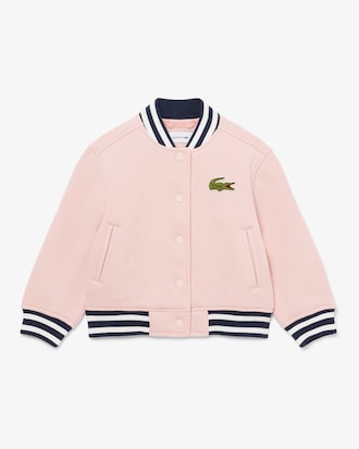 Bomberjacke aus Fleece mit gesticktem Badge