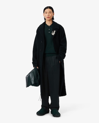 Regular Fit-Hose Runway aus tailliertem Satin