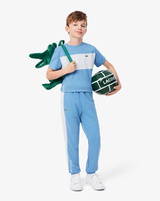 T-Shirt aus Baumwolle mit Colorblock-Design