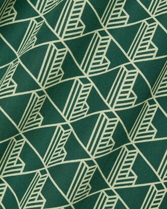 Pyjamahemd aus Popeline mit Monogramm-Print