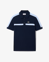 Polohemd aus Petit Piqu&eacute; mit Colorblock-Design