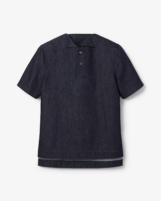 Loose Fit-Polohemd Runway aus Denim