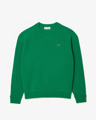 Relaxed Fit-Pullover aus Tuchwolle mit Moosstrick