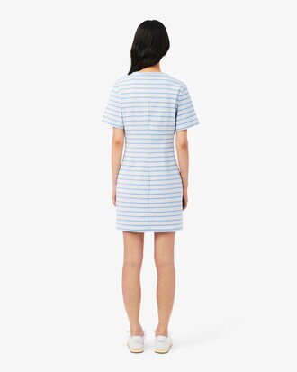 Gestreiftes T-Shirt-Kleid aus Baumwolle