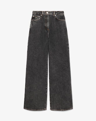 Wide Fit-Jeans mit hoher Taille