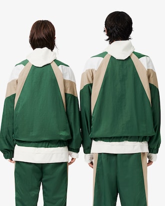 Lacoste x Wang Yibo Trainingsjacke mit Colorblock-Design