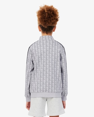 Unisex-Sweatshirt mit Monogramm, Rei&szlig;verschluss und hohem Kragen