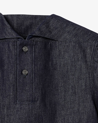 Loose Fit-Polohemd Runway aus Denim