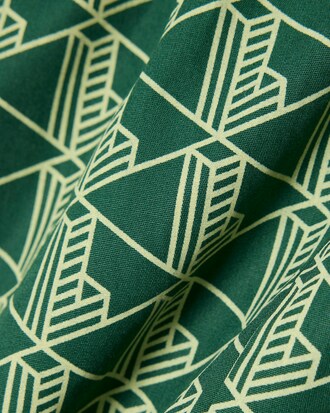 Pyjamashorts aus Popeline mit Monogramm-Print