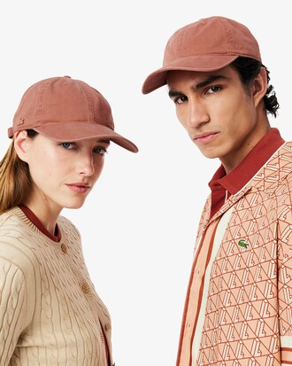 Kappe aus Baumwoll-Twill mit verwaschenem Effekt
