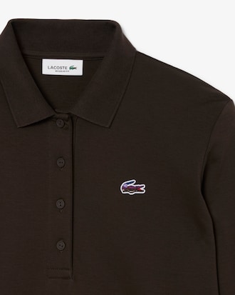 Regular Fit-Polohemd mit Krokodil und Landschaft