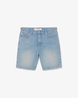 Straight Fit-Bermudashorts aus Denim