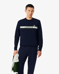 Tennis-Sweatshirt mit Branding-Streifen