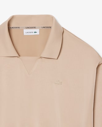 Relaxed Fit-Polohemd aus Satin