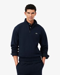 Sweatshirt aus Fleece mit Kragen und Rei&szlig;verschluss