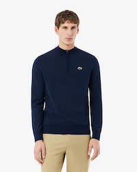 Temperaturregulierender Golf-Pullover mit Viertel-Rei&szlig;verschluss