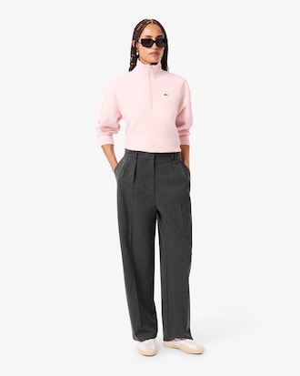 Übergroße Faltenhose aus Flanell