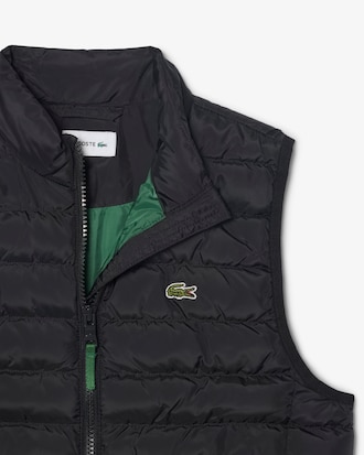 Gesteppte Unisex-Weste aus Taft